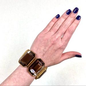 Cache Brown & Gold Bangle Bracelet
